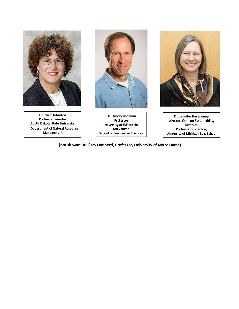 Picture of Three of AWRI's Science Advisory Board Members